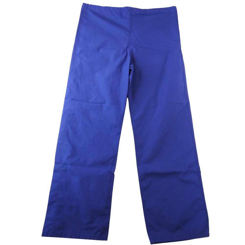 Medline AngelStat Royal Blue Scrub Pants Small Straight Leg Elastic